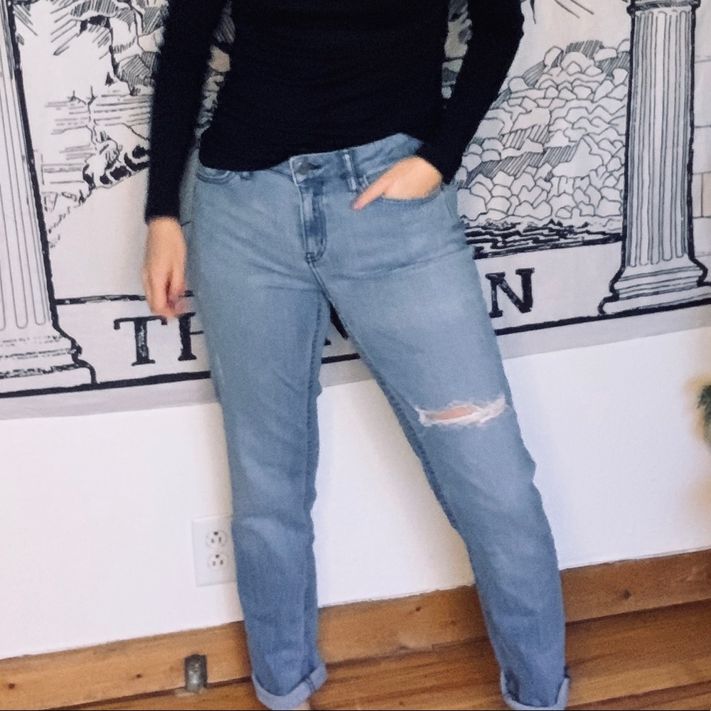 Calvin Klein distressed jeans